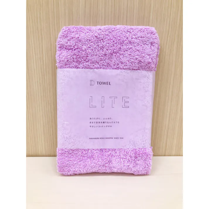 【1点/バラ】DCLLITE ハーフバスタオル パープル 【送料込み】 中村