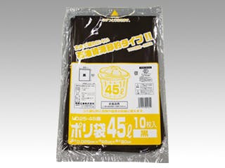 【50点/ケース】LDゴミ袋 ポリ袋(ゴミ袋) LD25-45 黒 10枚入 【送料込み】 福助工業