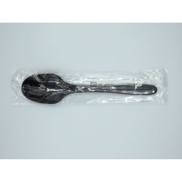 【100点/バラ】使い捨てスプーン スプーン160 ブラック 個包装 ホウケン産業