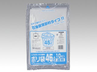 【1点/バラ】LDゴミ袋 ポリ袋(ゴミ袋) LD25-45 透明 10枚入 【送料込み】 福助工業