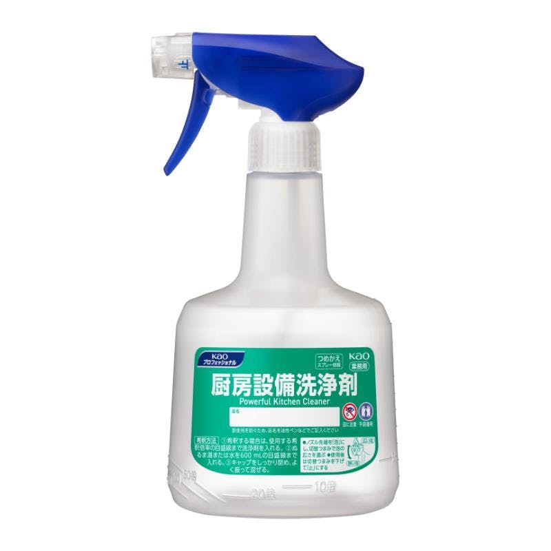 【6点/ケース】厨房設備洗浄剤スプレー容器600mL 花王