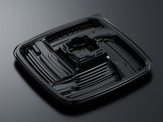 【20点/バラ】オードブル容器 HS デリデコ K27-5 黒-BK 【送料込み】 中央化学