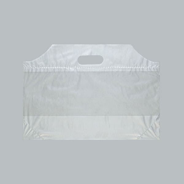 【100点/バラ】ポリ手提げ フラットバッグ SS 無地 福助工業