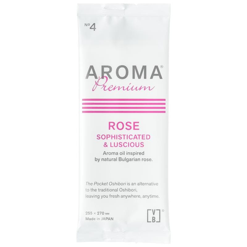 【600点/ケース】おしぼり PocketOshibori AROMA Premium with yuica ローズ 【送料込み】 FSX