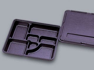 20点/バラ】仕出し弁当容器 KP-160 阿波 共蓋付 【送料込み】 福助工業