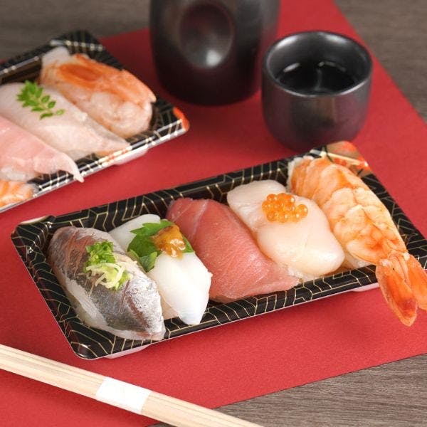 50点/バラ】CF 寿司容器 L 0.4 華紋 身 【送料込み】 中央化学 | 紙皿