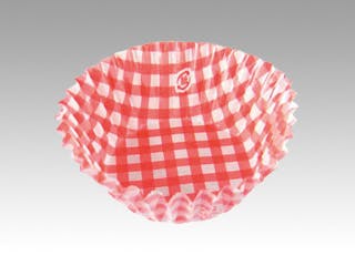 【40点/ケース】紙カップ 紙ケース チェック アカ 7F 500枚入 【送料込み】 東洋アルミエコープロダクツ