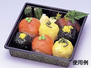 【50点/バラ】寿司容器 富久折 D-70 錦 【送料込み】 福助工業
