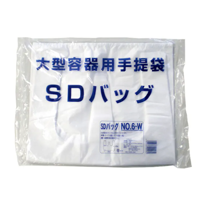 【50点/バラ】レジ袋 SDバッグ No.6-W(白) 【送料込み】 リュウグウ