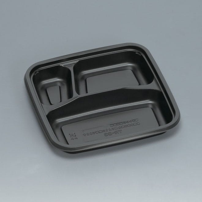【600点/ケース】弁当容器 耐寒耐熱容器TR-36H 黒 【送料込み】 福助工業