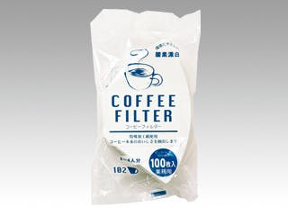 【1点/バラ】カフェ用品 コーヒーフィルター F102白 100枚 【送料込み】 イデシギョー