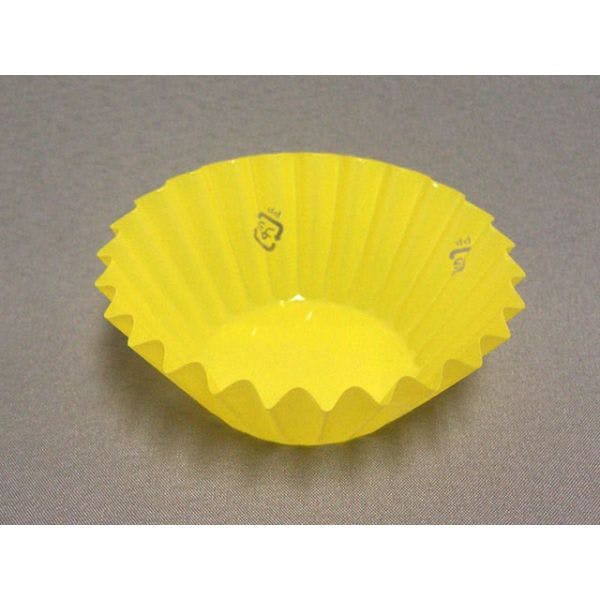 【1点/バラ】おかずカップ OPPフレアラミケース 6F パステルイエロー 500枚入 セイコー