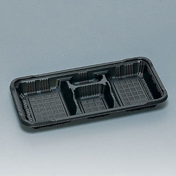 【50点/バラ】弁当容器 憩い RP-7-1H 黒 E 本体 【送料込み】 福助工業