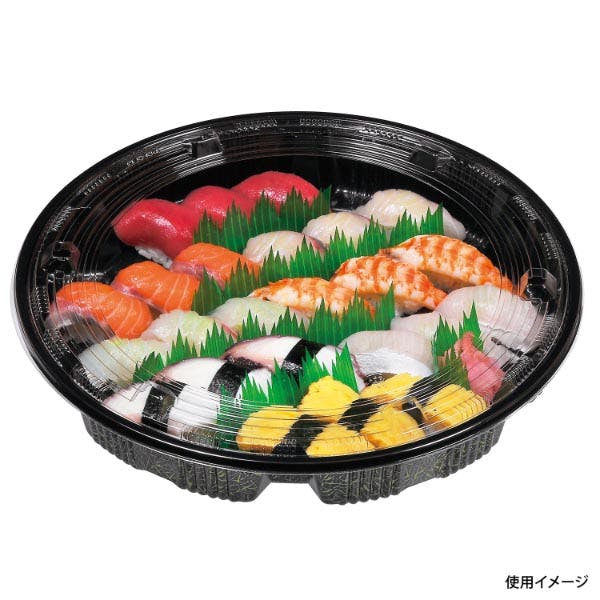 240点/ケース】寿司桶 YS-3 蓋付 【送料込み】 福助工業 | 紙皿・紙