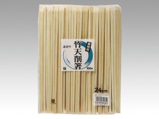 【1点/バラ】割箸 竹天削箸 24cm 100膳入 【送料込み】 やなぎプロダクツ