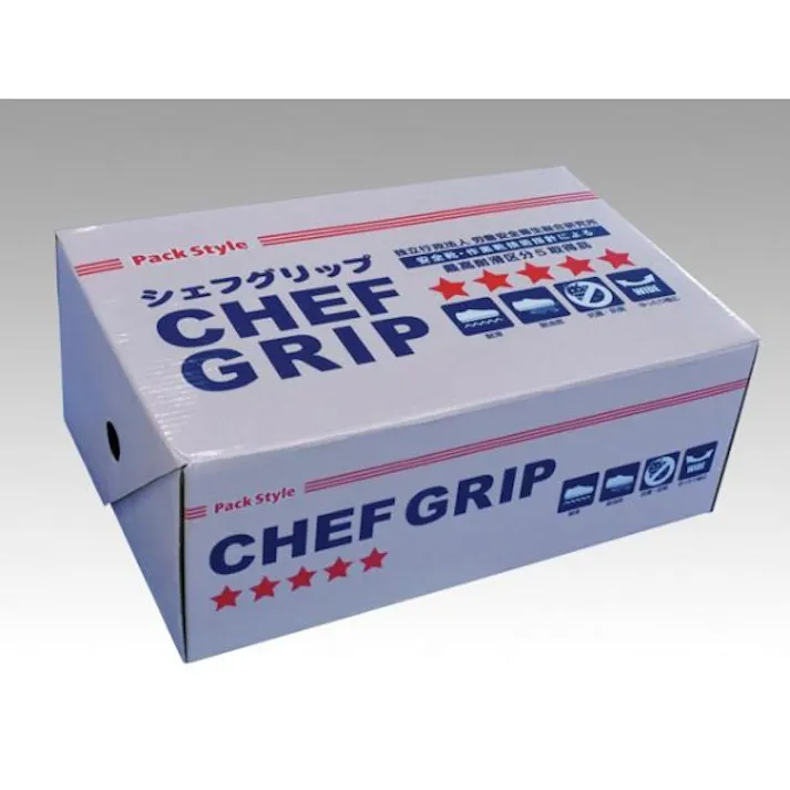 【1点/バラ】コックシューズ 短靴 シェフグリップ 黒 26.0cm パックスタイル