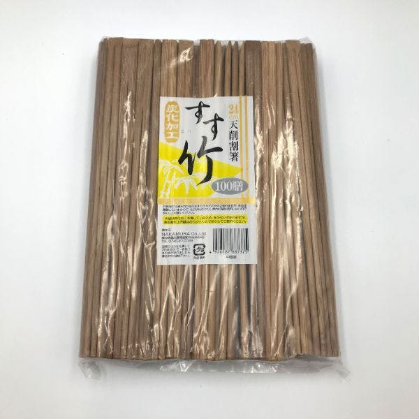 30点/ケース】竹箸 炭化竹天削 21cm 100膳 【送料込み】 | 紙皿・紙