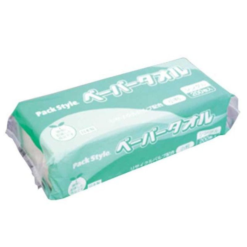 【42点/ケース】ペーパータオルリサイクル紙 小判 改 パックスタイル