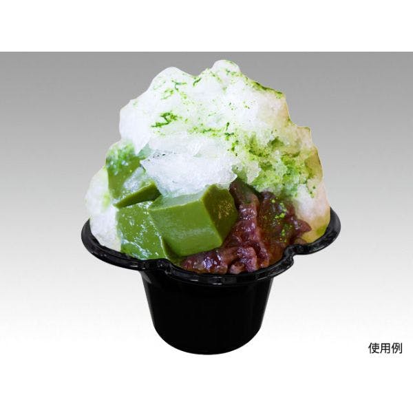 【80点/バラ】かき氷カップ ミニフルール NERO 【送料込み】 サンナップ