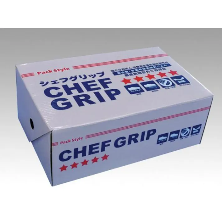 【1点/バラ】コックシューズ 短靴 シェフグリップ 黒 24.0cm パックスタイル