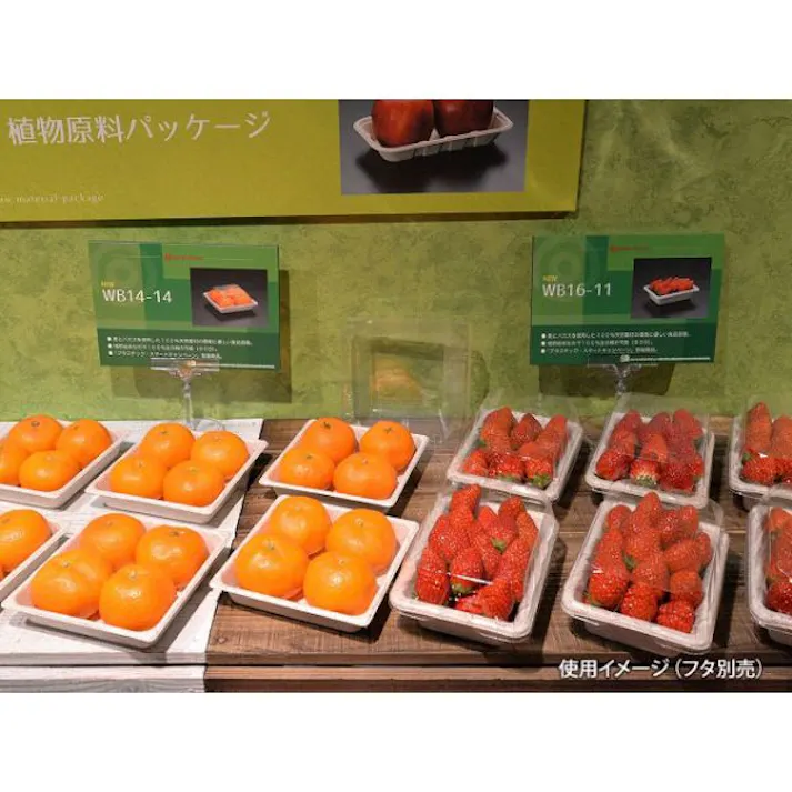 【1000点/ケース】フルーツ容器 WB 14-14 【送料込み】 パックスタイル