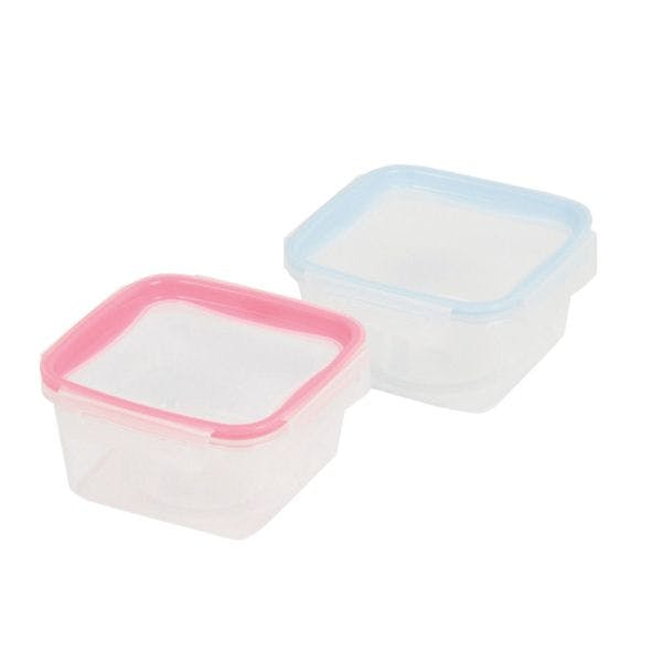 【1点/バラ】保存容器 HB1428 キープロック 正方形 L 2個セット パール金属