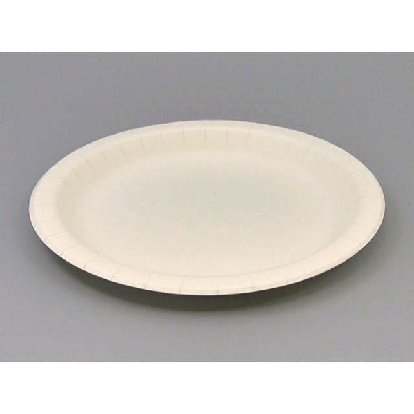 【800点/ケース】紙皿 ナチュラルパルププレート22cm 【送料込み】 ペーパーウェア