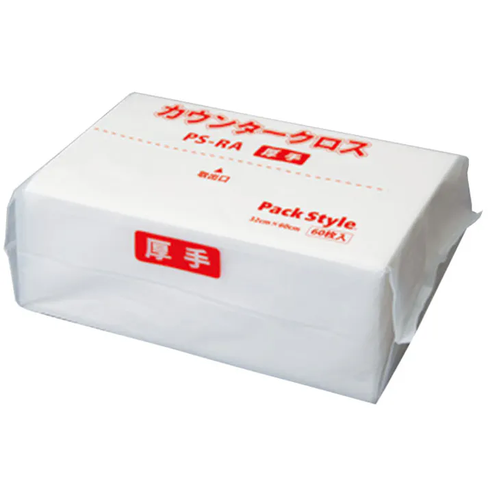【540点/ケース】PS カウンタークロス 厚手 ホワイト R 【送料込み】 パックスタイル