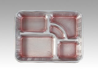 300点/ケース】仕出し弁当容器 DX 仕切 R-9-N ト付 【送料込み】 中央