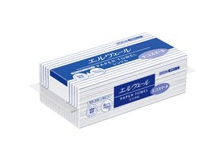 【35点/ケース】エルヴェール ペーパータオル エコスマート中判シングル200枚 エリエール