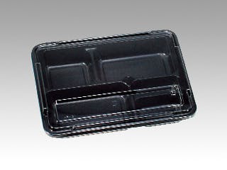 300点/ケース】仕出し弁当容器 KP新 KP-130 阿波 透明蓋付 【送料込み