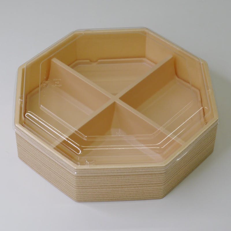15点/バラ】折箱 HW-八角68C(50) 杉IV OPS高蓋セット 【送料込み