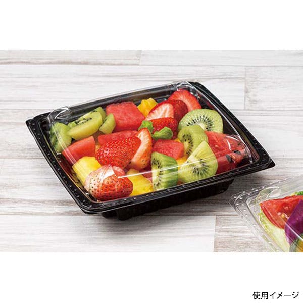 400点/ケース】惣菜容器 バイオカップ ツブ17-35B 黒 【送料込み