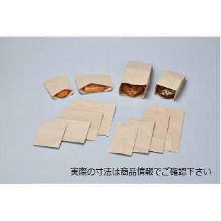 4000点/ケース】耐油平袋 ニュー耐油耐水紙袋 平袋 未晒F-中 【送料