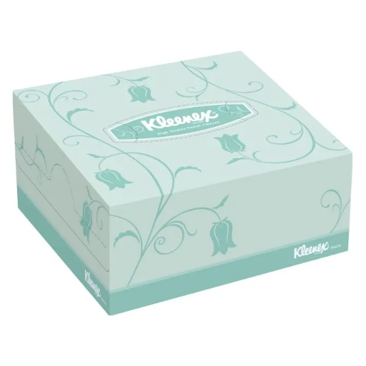 【96点/ケース】ティッシュペーパー クリネックスティシュー ハーフ 100W 1/2カット 日本製紙クレシア