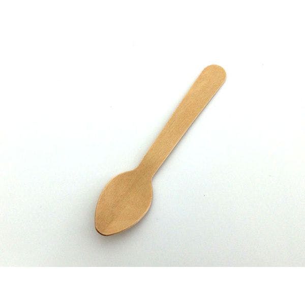 【100点/バラ】使い捨てスプーン 木製 ウッドスプーン95 バラ ホウケン産業