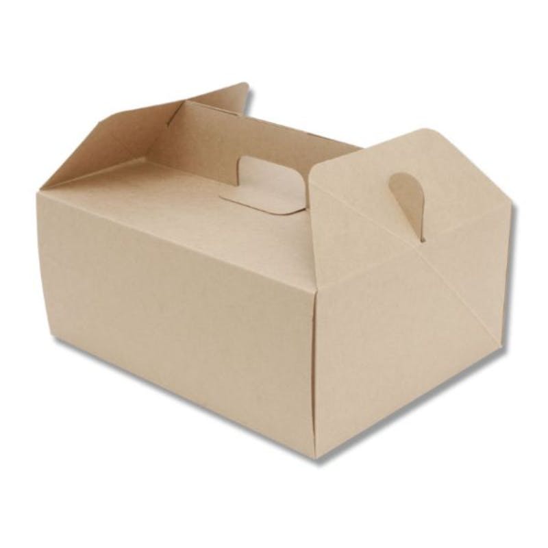 【20点/バラ】ケーキ箱 ネオクラフト キャリーBOX 19×24 【送料込み】 HEIKO（シモジマ）