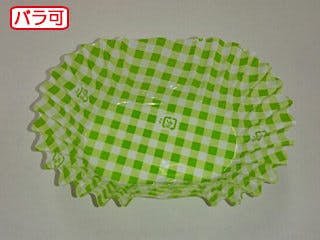 【50点/ケース】おかずカップ OPP 小判8号 C柄グリーン 500枚 【送料込み】 セイコー