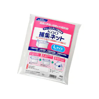 【10点/ケース】グリーストラップ洗浄ツール Kao捕集ネットLサイズ 10枚入 【送料込み】 花王