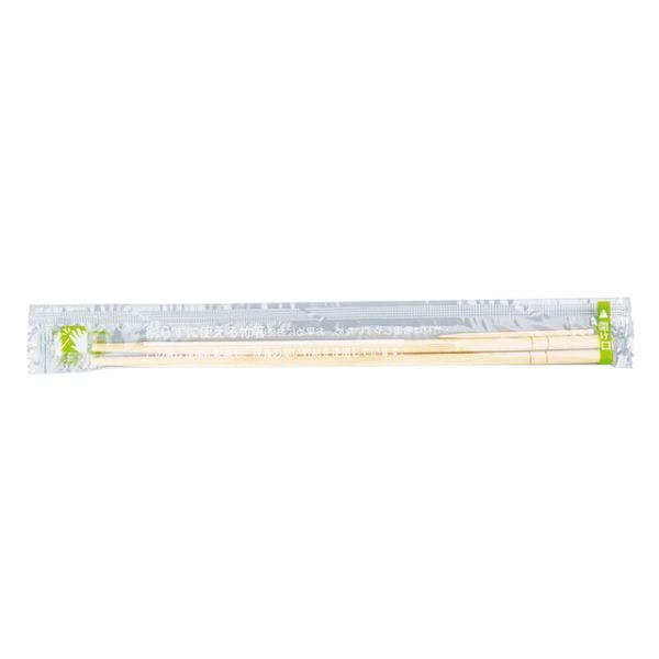 【100点/バラ】OPP完封丸竹箸 φ5×20CM楊枝付キ100膳 パックスタイル