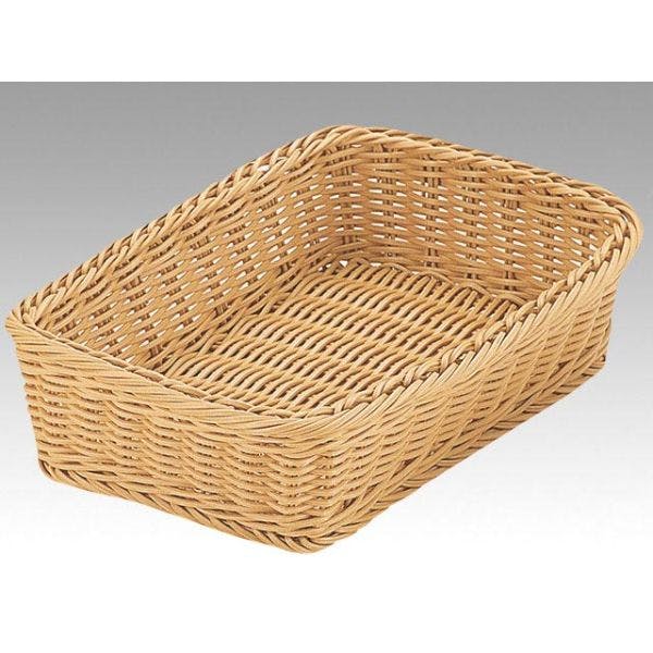 【5点/ケース】樹脂バスケット RE-311-IV角型バスケット 27型 アイボリー トーダイ