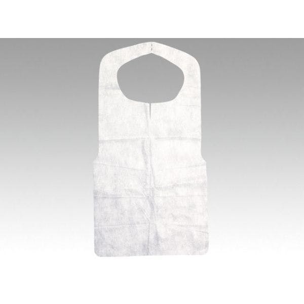 【40点/バラ】店舗資材 不織布エプロン 25g 白 パックスタイル