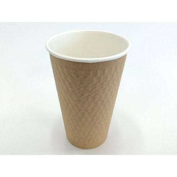 【1000点/ケース】紙コップ エンボススリーブカップ ナチュラル 460mL KMW-470 【送料込み】 ケーピープラテック