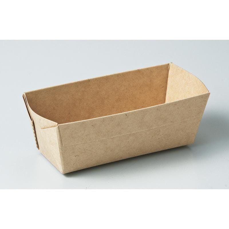 【50点/バラ】ケーキトレー BT82 ダブルミニパウンドトレー(茶無地) 【送料込み】 天満紙器