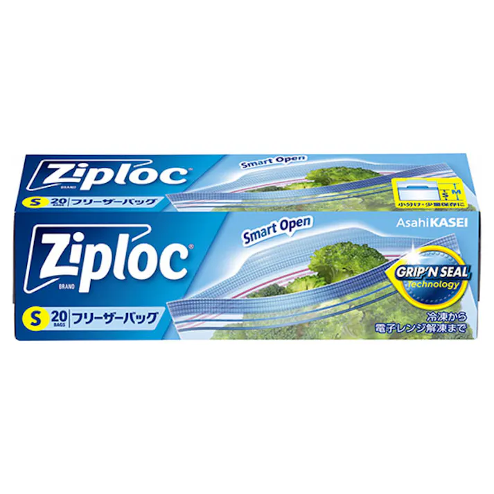 【24点/ケース】保存袋 ジップロック フリーザーバッグ S 20枚入 【送料込み】 旭化成ホームプロダクツ