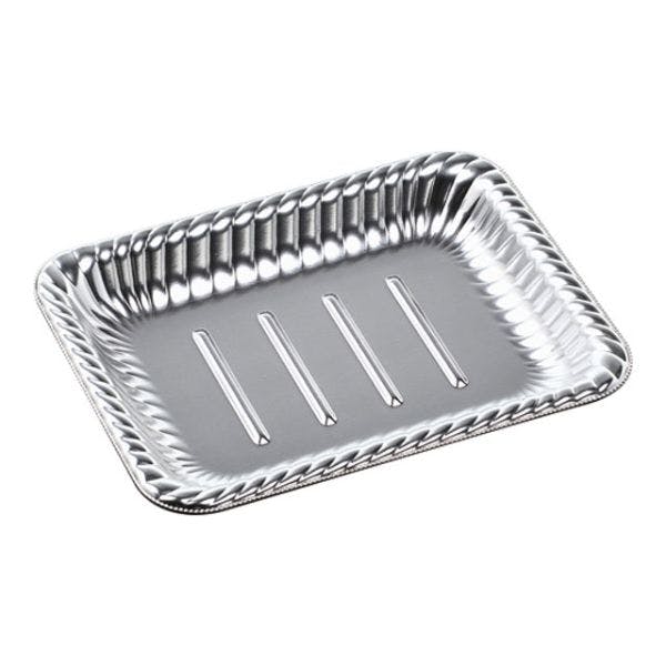 【600点/ケース】オードブル容器 ティアラ角皿22-17 本体 銀 【送料込み】 エフピコ