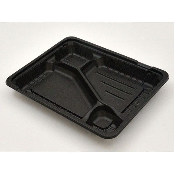 【800点/ケース】弁当容器 CT ガチ弁 IK24-20C2 BK 身 【送料込み】 中央化学