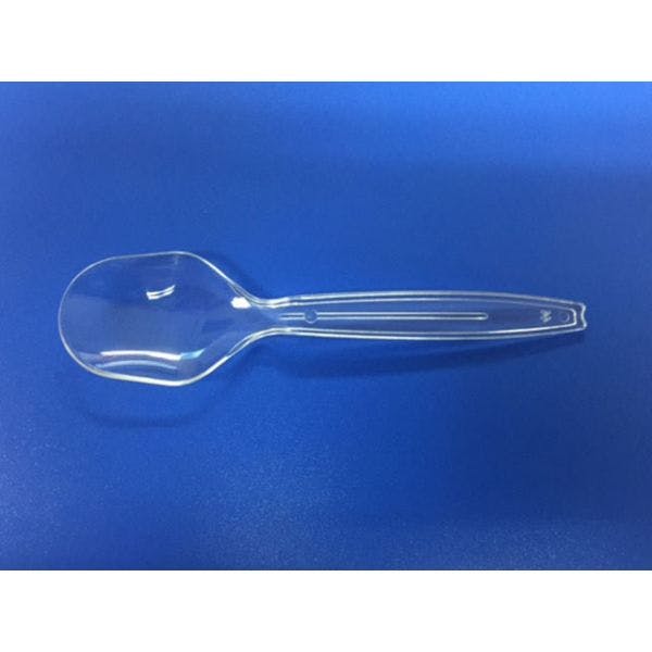 【100点/バラ】使い捨てスプーン スプーン 100 丸 透明 バラ ホウケン産業
