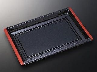 25点/バラ】刺身容器 HS 角皿 特2 黒 身 【送料込み】 中央化学 | 紙皿