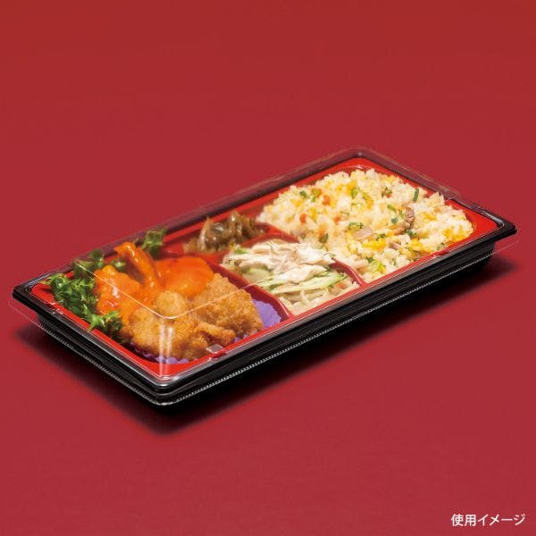 50点/バラ】弁当容器 饗膳 100B 黒 【送料込み】 リスパック | 紙皿